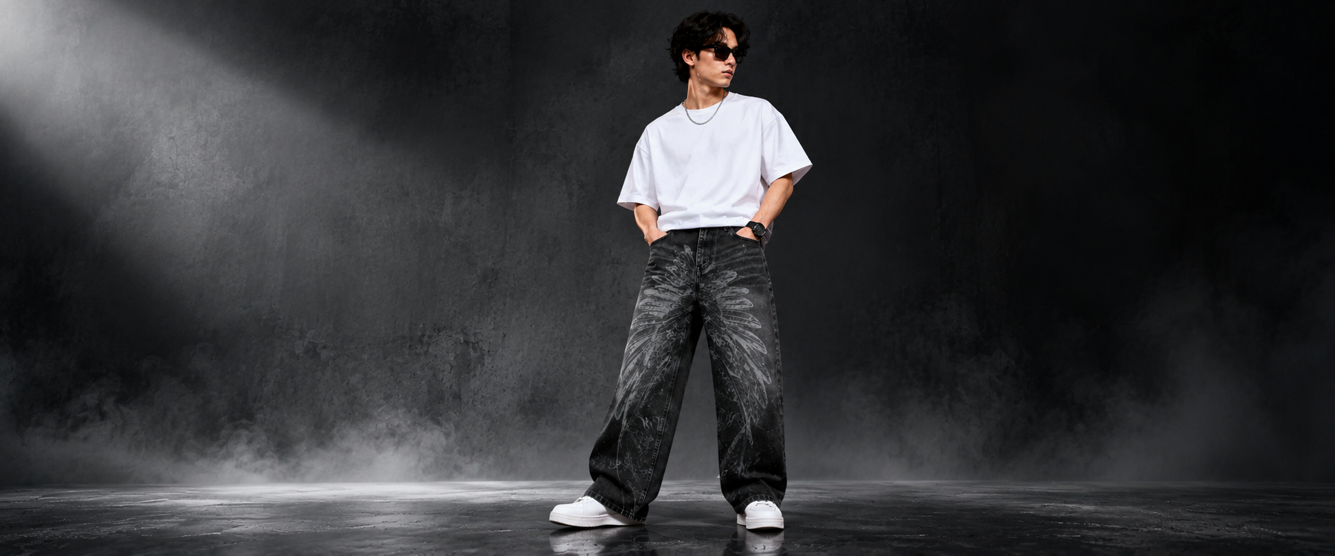 Men's Denim Laser Jeans
