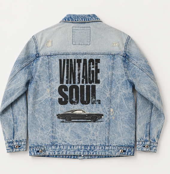Women's Denim Studded Crop Jacket